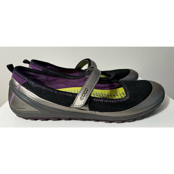 Ecco Biom Lite  Mary Jane  Warm  Grey Metallic  Shoes Euro size 41 US 8-8 1/2 - Picture 5 of 6